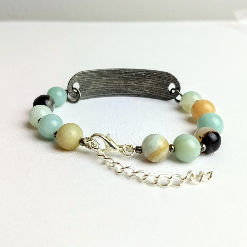 Piece #355 "Free Flyer" Amazonite Bracelet - Picture 2 of 4